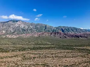Pampa Prints: Colorful mountain landscape in San Juan Province in Argentina along the famous Ruta40 - Traveling South America