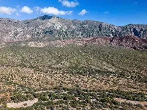 Pampa Prints: Colorful mountain landscape in San Juan Province in Argentina along the famous Ruta40 - Traveling South America