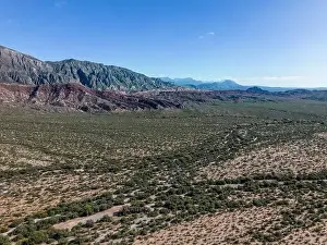 Colorful mountain landscape in San Juan Province in Argentina along the famous Ruta40 - Traveling South America