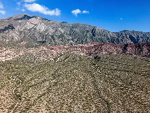 Colorful mountain landscape in San Juan Province in Argentina along the famous Ruta40 - Traveling South America
