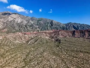 Colorful mountain landscape in San Juan Province in Argentina along the famous Ruta40 - Traveling South America