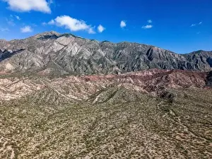 Colorful mountain landscape in San Juan Province in Argentina along the famous Ruta40 - Traveling South America