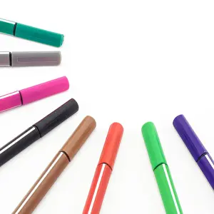 Pens Prints: colorful pen isolated on white