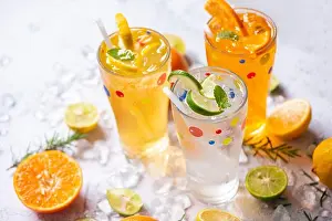 Blueberry Prints: Colorful summer drink juicy