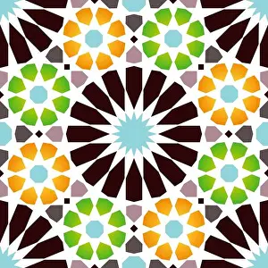 Arabesque Prints: Colorful traditional arabic seamless pattern