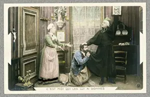 1905 Prints: A colorized postcard from Albert Capellani's 1905 adaptation of Les Misérables