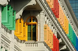 Shutters Prints: Colourful Painted Shutters, MICA Building (Ministry of Information)