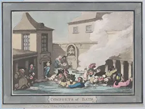 Comforts of Bath, Plate 7 1798 by Thomas Rowlandson
