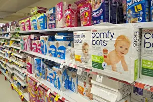 Shelves Prints: comfy bots nappies including Coles homebrand