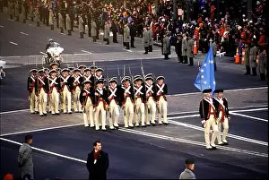 Parade Prints: The Commander in Chiefs Guard, the US Army 3rd US Infantry (The Old Guard) march down Pennsylvania Avenue