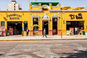 Day Light Prints: Commercial buildings in front of Plaza de Armas. Ica, Department of Ica, Peru