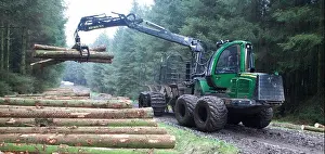 Harvester Prints: Commercial forestry a forwarder
