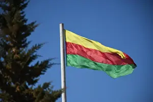 Kurdistan Prints: Commonly used flag of the Autonomous Administration of North and East Syria (ROJAVA)