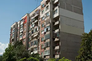 Bulgarian Prints: Communist style housing in Sofia, Bulgaria
