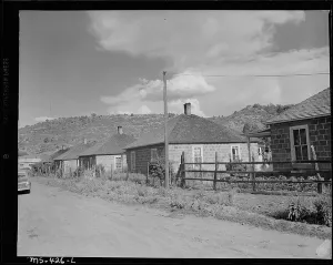 Workers Prints: Company housing built for miners working at the Bear Canyon Coal Company near Vallorso