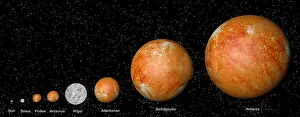 Immense Prints: Comparison of star sizes, computer illustration