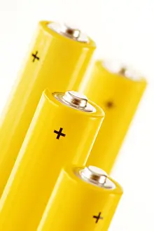 Differential Prints: Composition with alkaline batteries. Chemical waste
