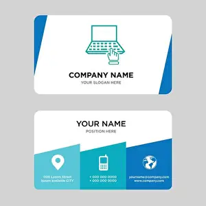 Emerald Prints: computer business card design template
