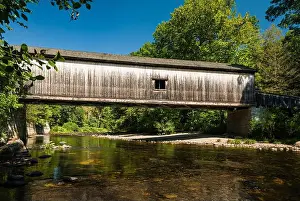 Connecticut Prints: Comstock's Bridge East Hampton, Connecticut, USA