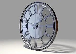 Timepiece Prints: A concept antique tower clock made of an iron frame