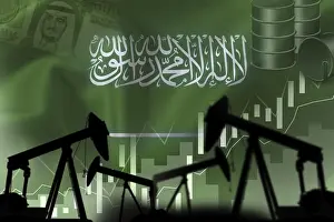 Angling Prints: Concept of oil production in Saudi Arabia