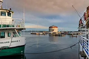 Great Lakes Prints: Confederation Basin Marina and Shoal Tower; Kingston, Ontario, Canada