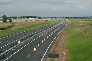 Cones Prints: Construction of the A5 bypass road in the UK