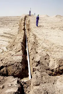 United Arab Emirates Prints: Construction at the Dunes Club at the Sport City