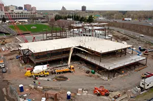 Laborer Prints: Construction of new Sports and Medical Science Academy magnet high school in Hartford CT