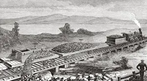 Fashioned Prints: The construction of the railways in the United States