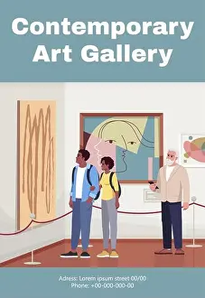 Showpiece Prints: Contemporary art gallery poster template
