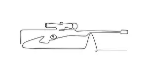 Trigger Prints: continuous line drawing tool for sniper shooting
