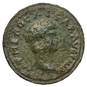 Roman Antiquity Prints: A contorniate medallion of Nero