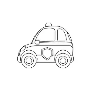 Emoji Prints: cop car police emoji symbol sign icon vector illustration