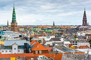 Copenhagen, Denmark old town city skyline in the afternoon