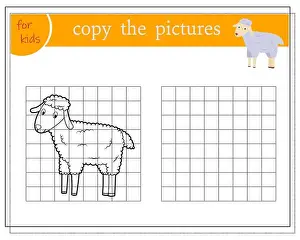Challenger Prints: Copy the picture, educational games for children