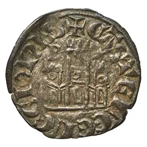 Castile And Leon Prints: A cornado noven coin from Castille and Leon