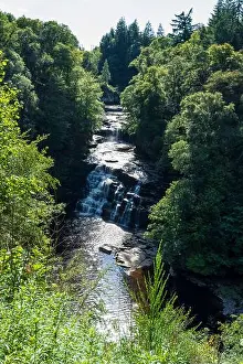 White Water Prints: Corra Linn Falls, part of the Falls of Clyde