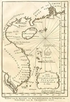 Voyages Prints: Côtes de Cochinchine, Tunquin…'. Vietnam Tonkin Hainan. BELLIN/SCHLEY 1747 map
