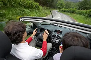 Country Road Prints: Couple in car
