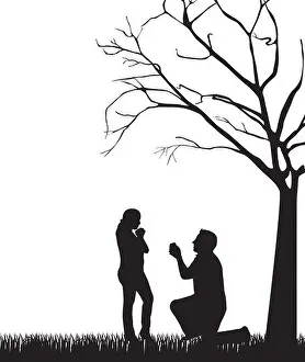 Knees Prints: couple silhouette