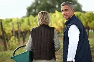 Smell Prints: Couple tasting wine in the vineyard