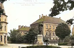 Albert Prints: Courthouses in Frohburg, Statues of Albert of Saxony in Germany