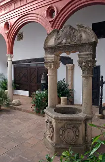 Shady Prints: The courtyard, Mondragon Palace, Ronda, Andalucia