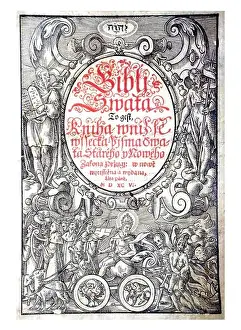 Front Prints: Front cover of a Kralitz Bohemian bible