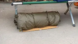 Packed Prints: Cowboy Bed Roll Under Cot for Camping