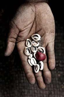 Shells Prints: Cowrie shells are part of rituals in Africa