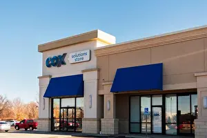 Shop Front Prints: Cox solutions store, a cable company storefront. Wichita, Kansas, USA