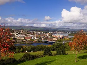 Ulster Prints: Craigavon Bridge Derry City Northern Ireland