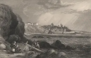Fife Prints: Crail, Fife, Scotland. STEWART 1868 old antique vintage print picture